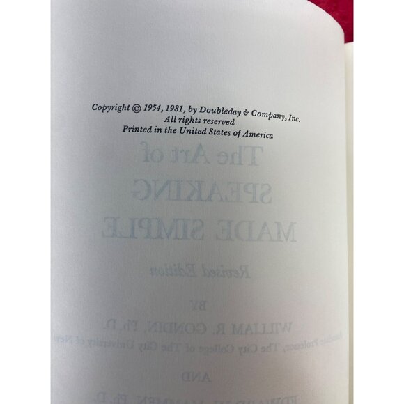 THE ART OF SPEAKING MADE SIMPLE de William R. Gondin y Edward W. Mammen - Picture 4 of 5